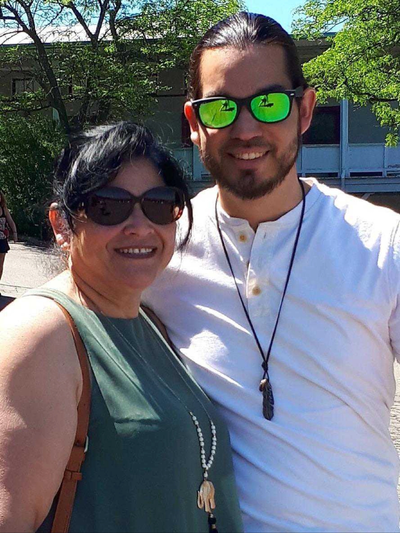 Mario and his mother, Margarita Quinteros